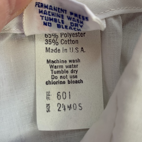 Vintage Peter Piper 3 Piece White Suite Boys Size 24 Months - Picture 4 of 6